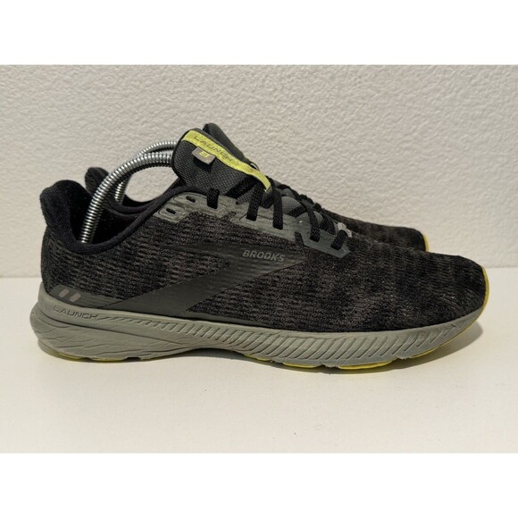 Brooks Mens Launch GTS 8 Running Shoes Sneakers 9.5 M Black Green